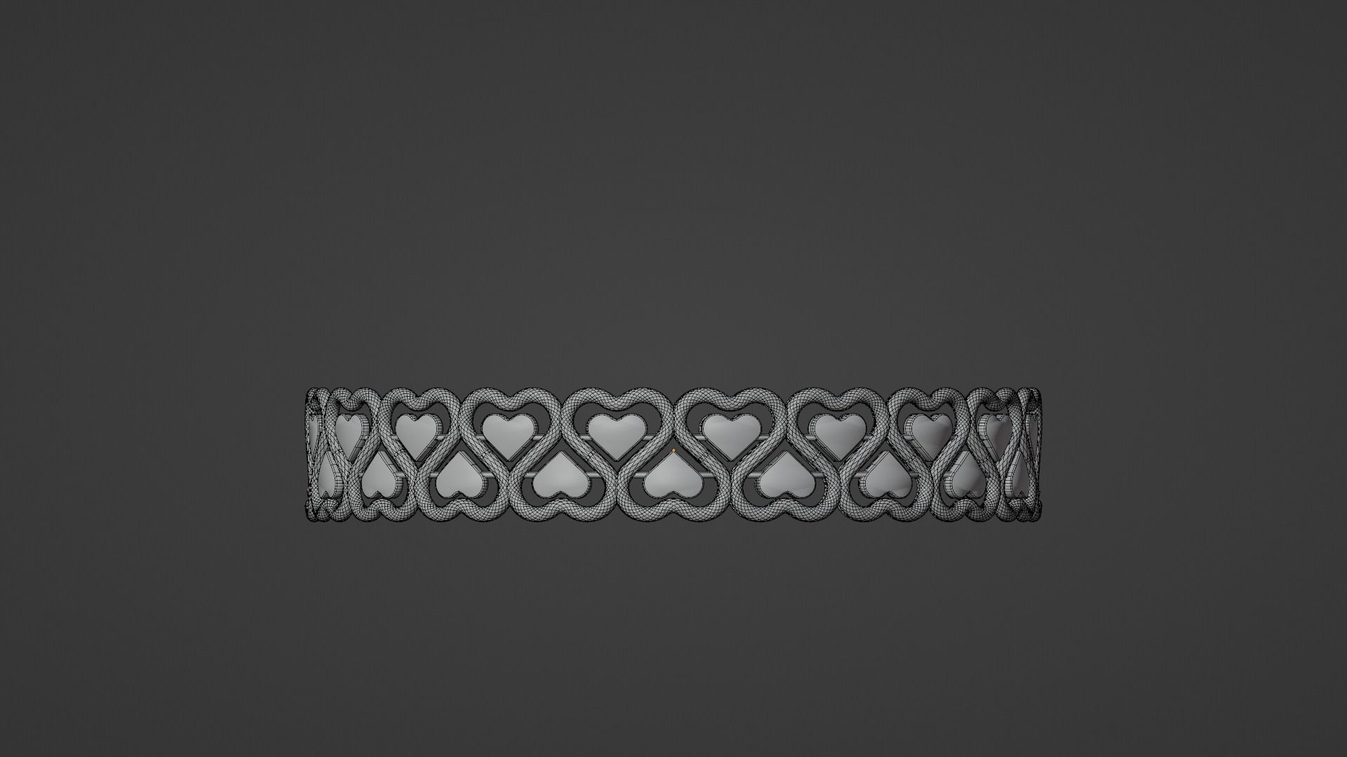 Heart Ring 3D print model_8