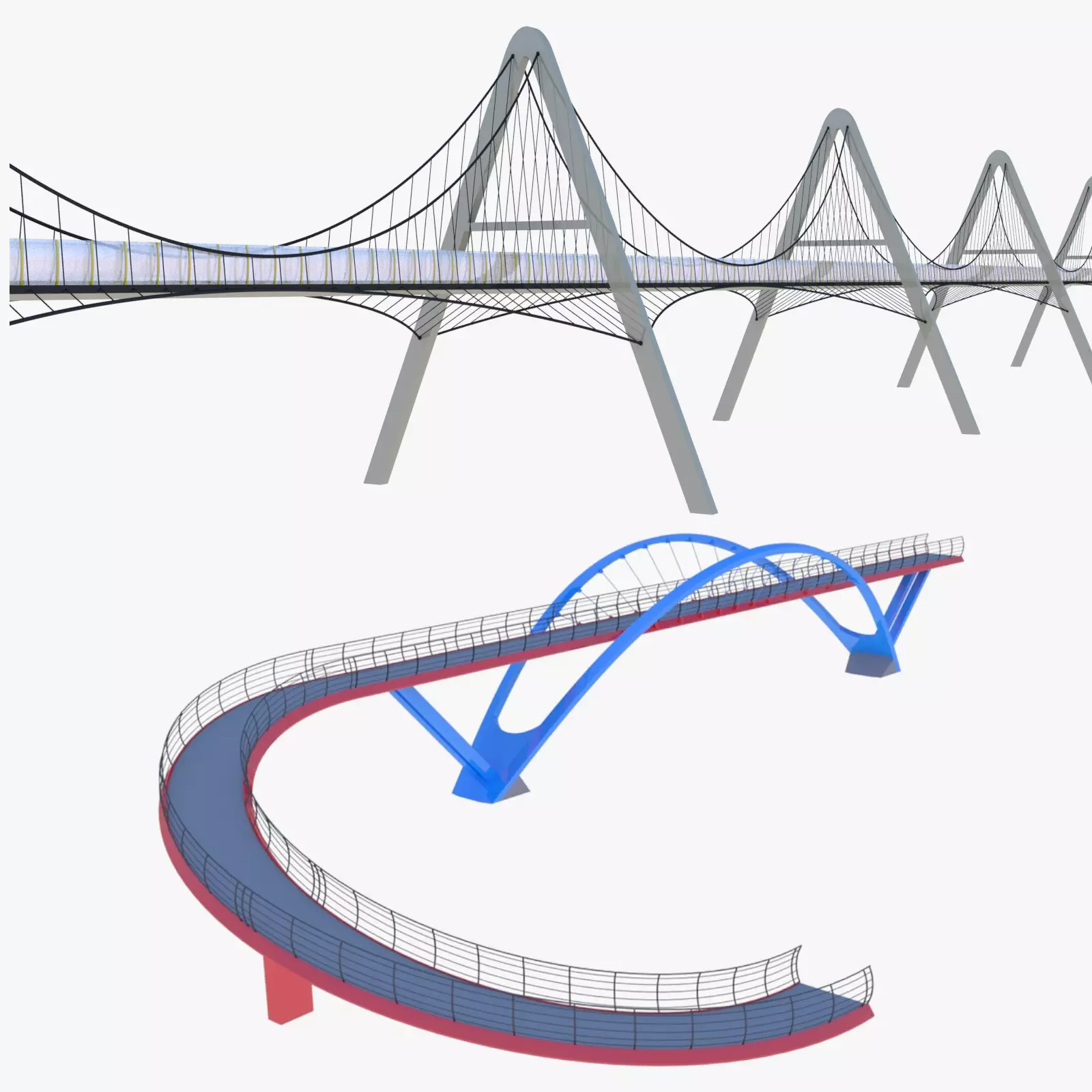 Pedestrian bridges collection 2023 _0