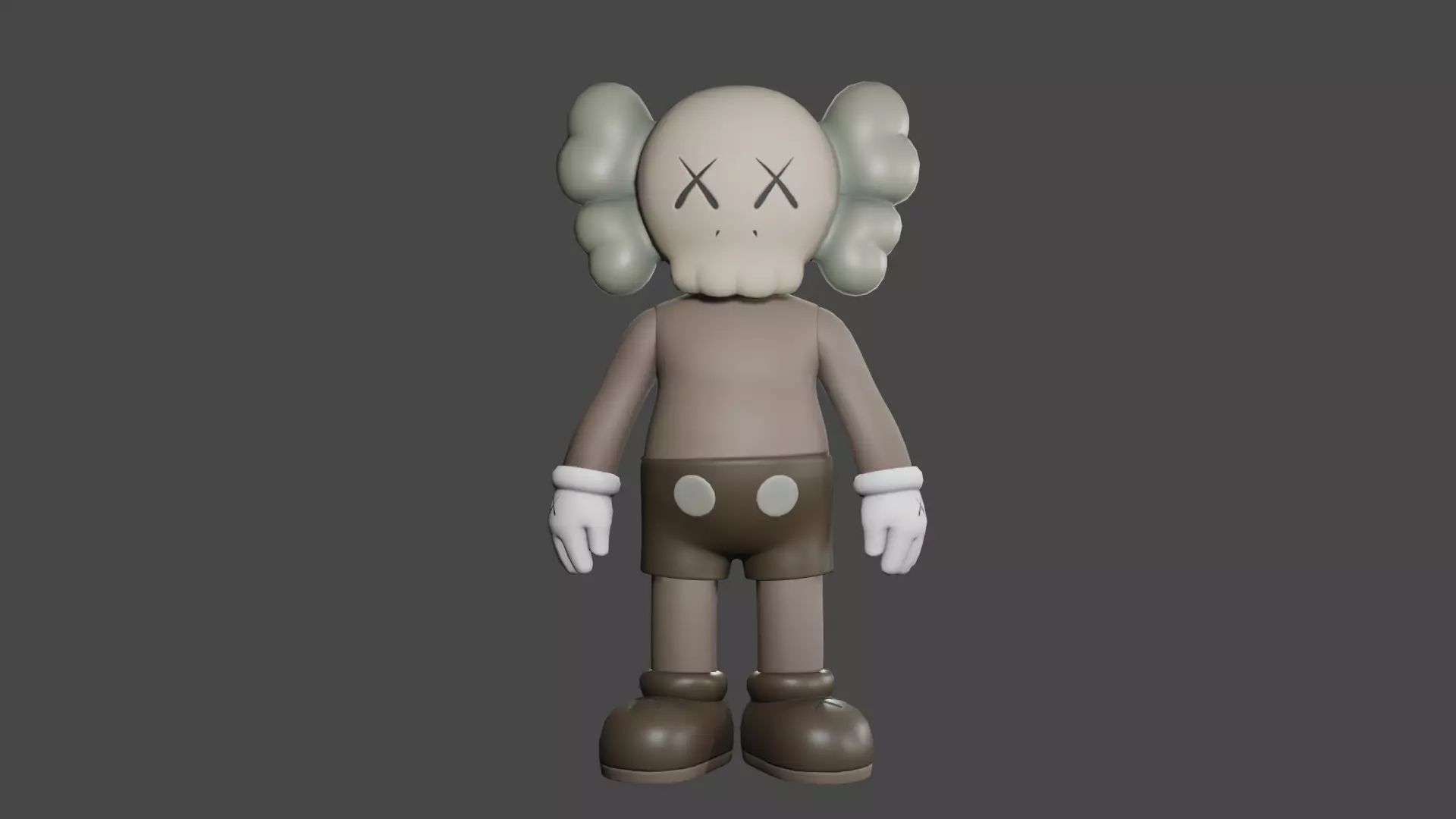Kaws Companion 1 of 1 Scale Replica 3D Model 3D print model