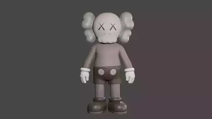 Kaws Companion 1 of 1 Scale Replica 3D Model 3D print model
