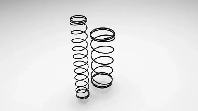 Black Pen Springs 3D model
