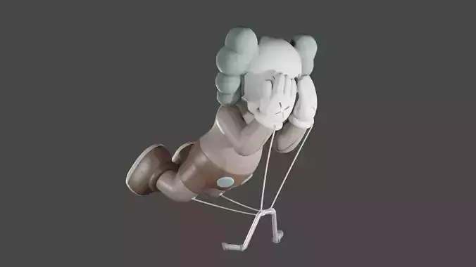 KAWS FORTNITE GLIDER 2022 FAR FROME HOME 3D print model