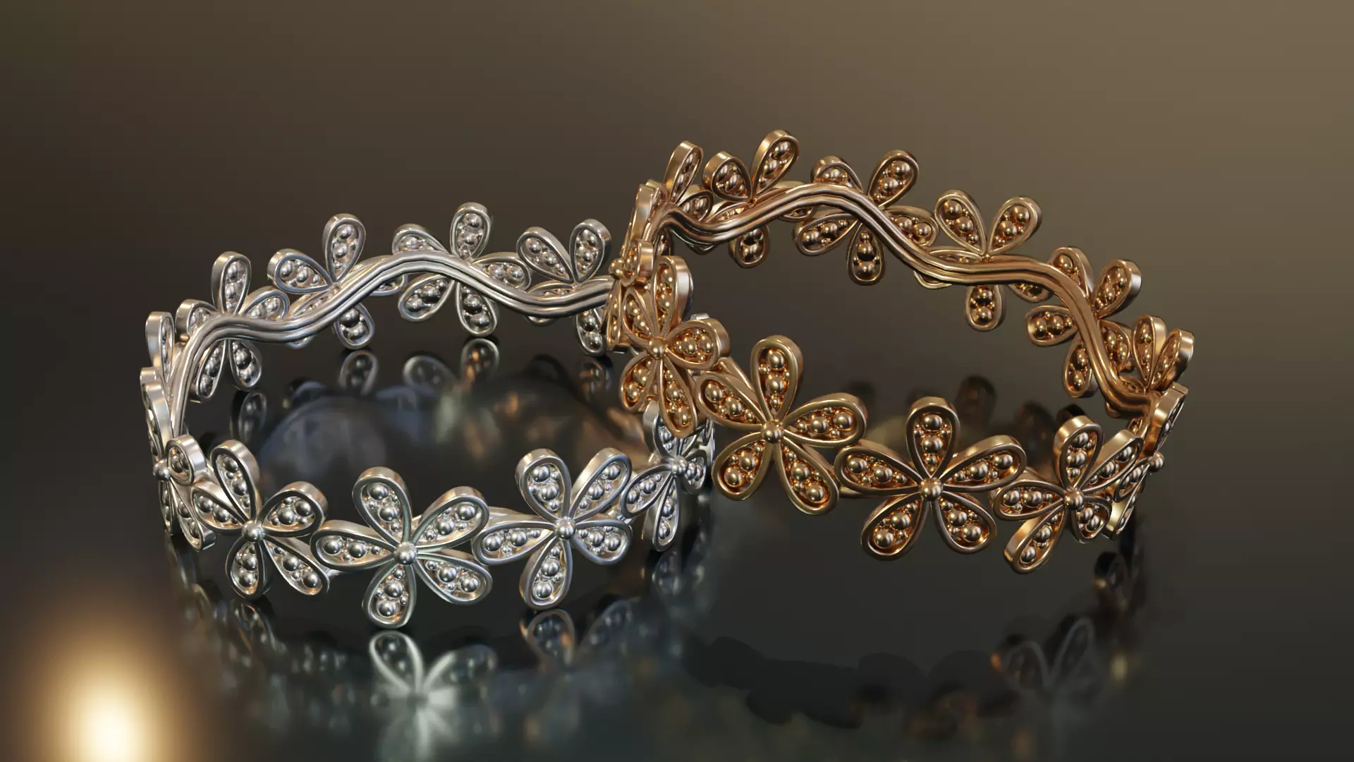 Floral Ring 2 3D print model_0