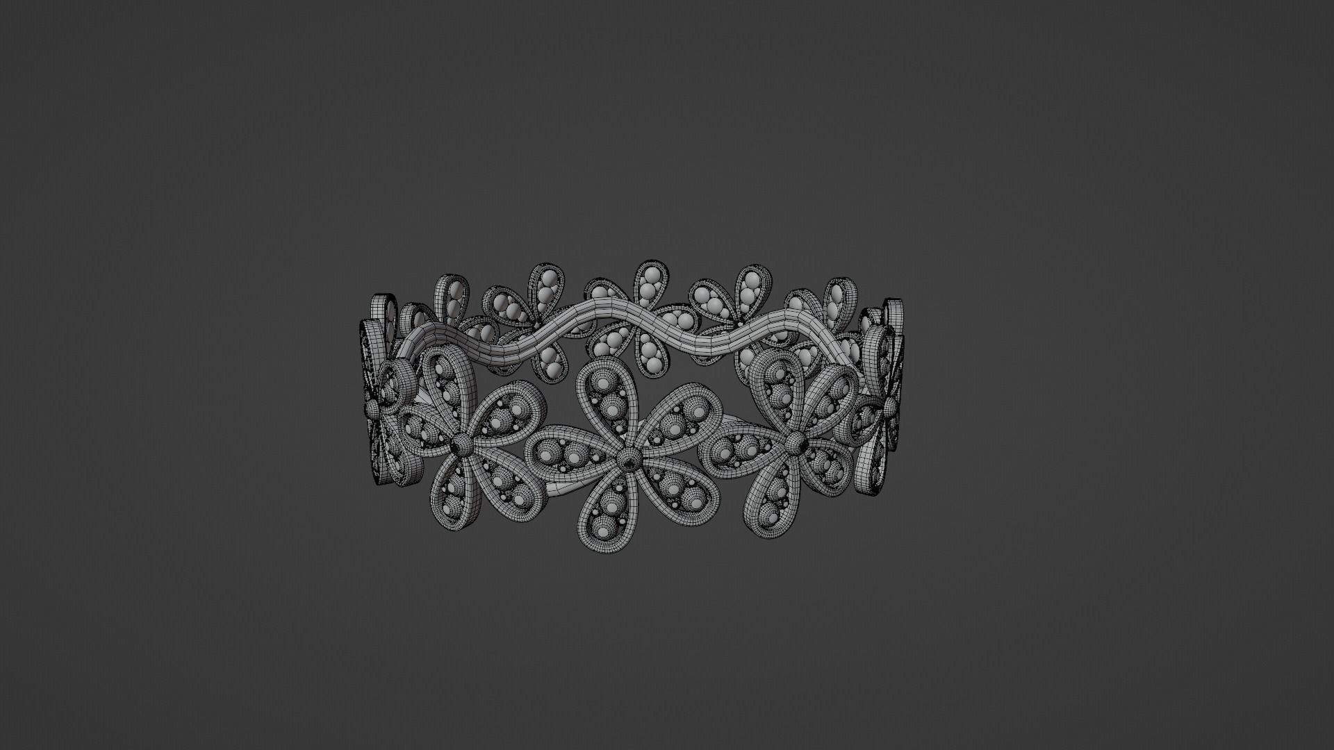 Floral Ring 2 3D print model_6