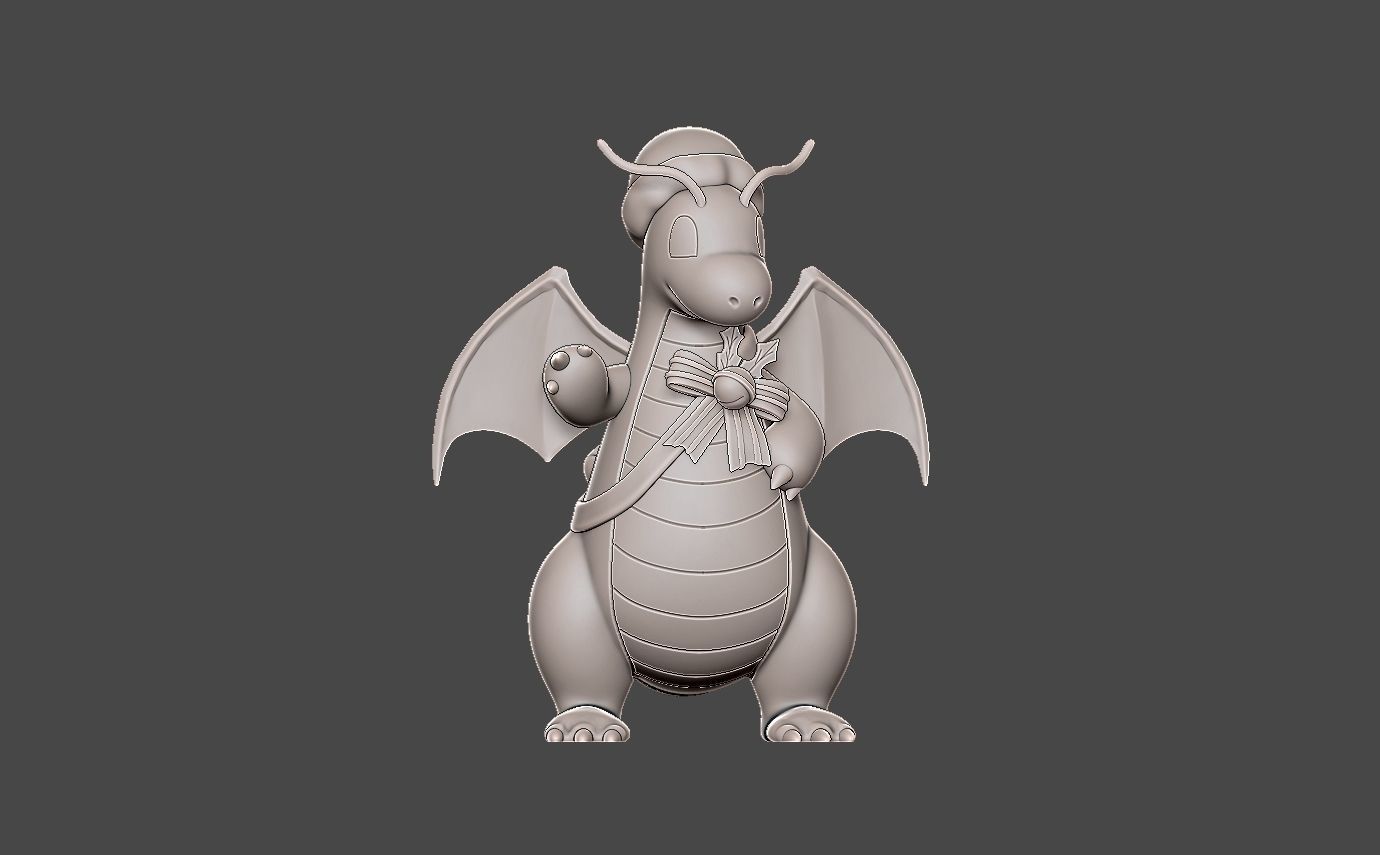 POKEMON DRAGONITE holiday style 3D print model_4
