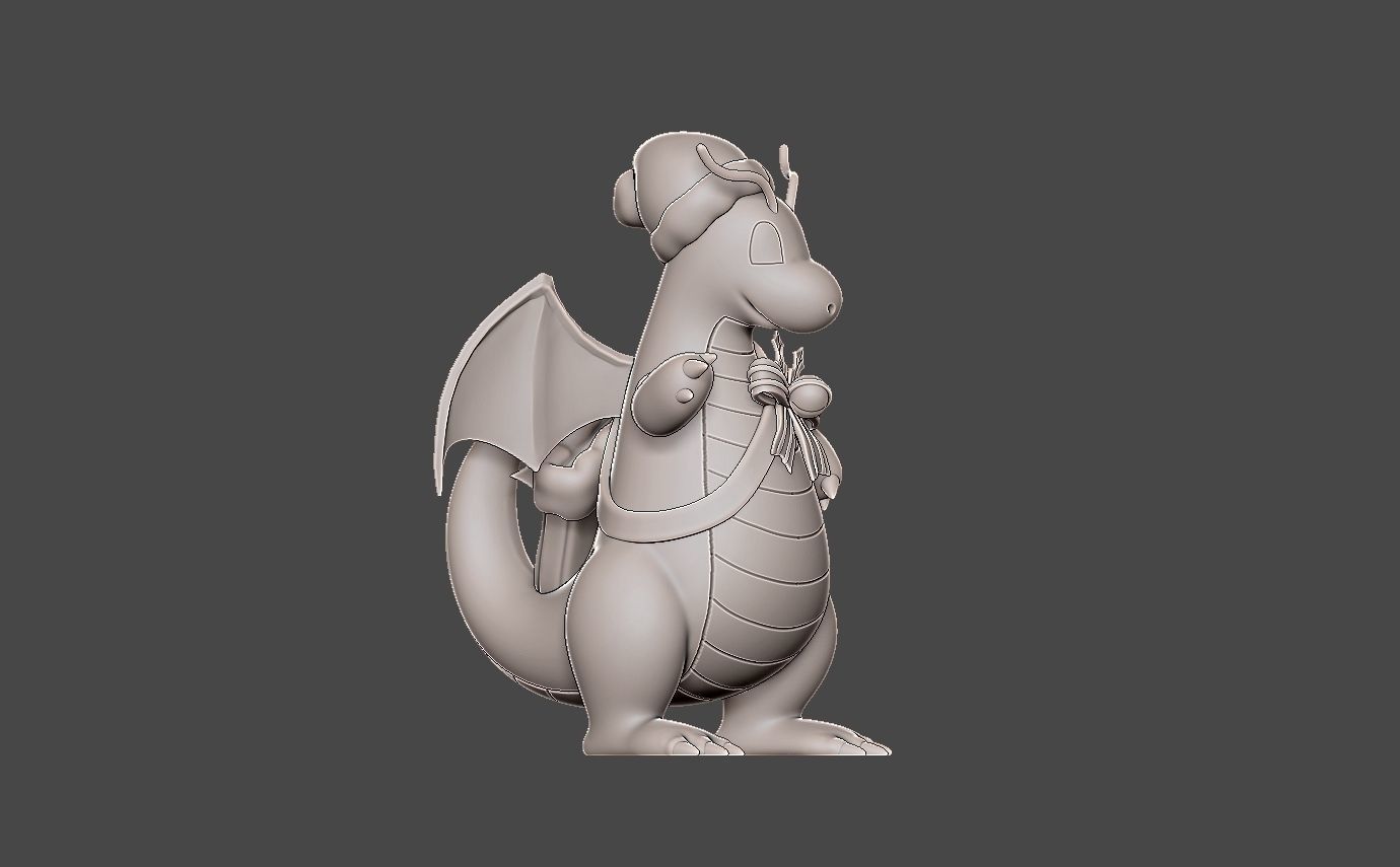 POKEMON DRAGONITE holiday style 3D print model_6