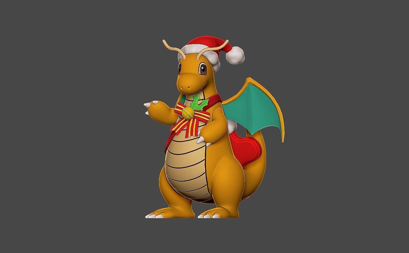POKEMON DRAGONITE holiday style 3D print model_1