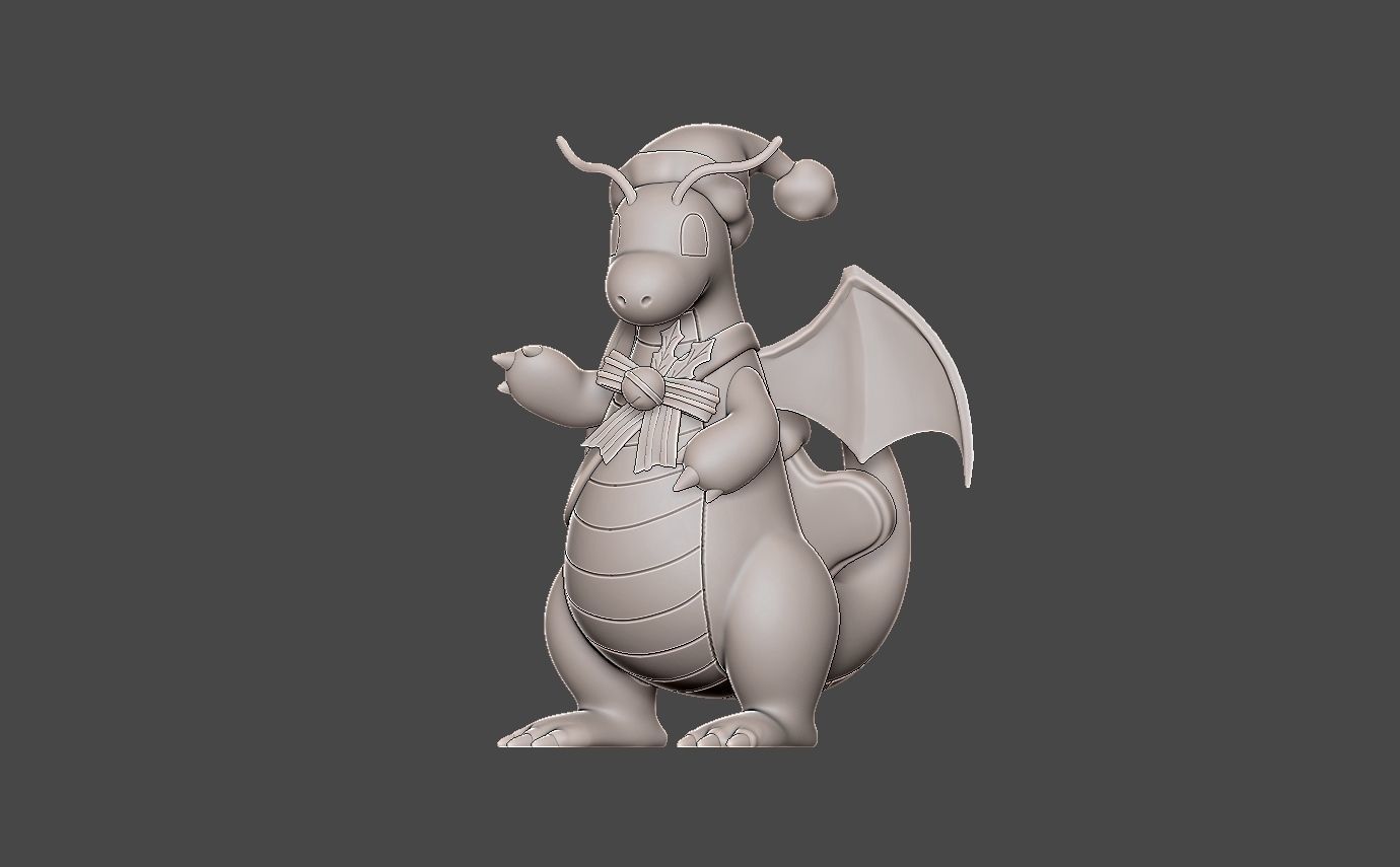 POKEMON DRAGONITE holiday style 3D print model_2