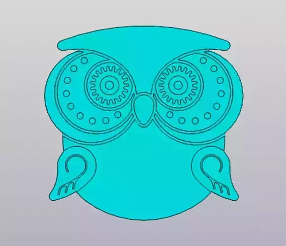 Owl Cup coaster 3D print model