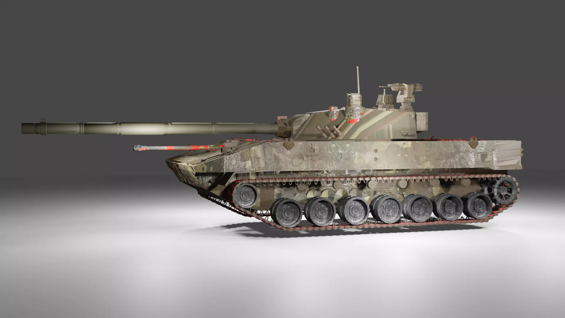 Sprut-SDM1 Tank 3D model