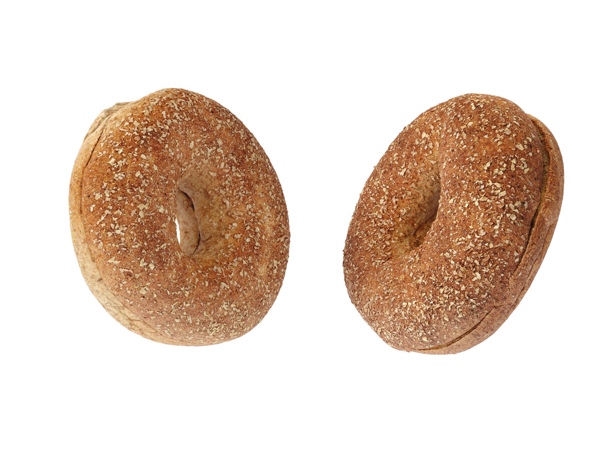 Whole Wheat Bagel Low-poly 3D model_11