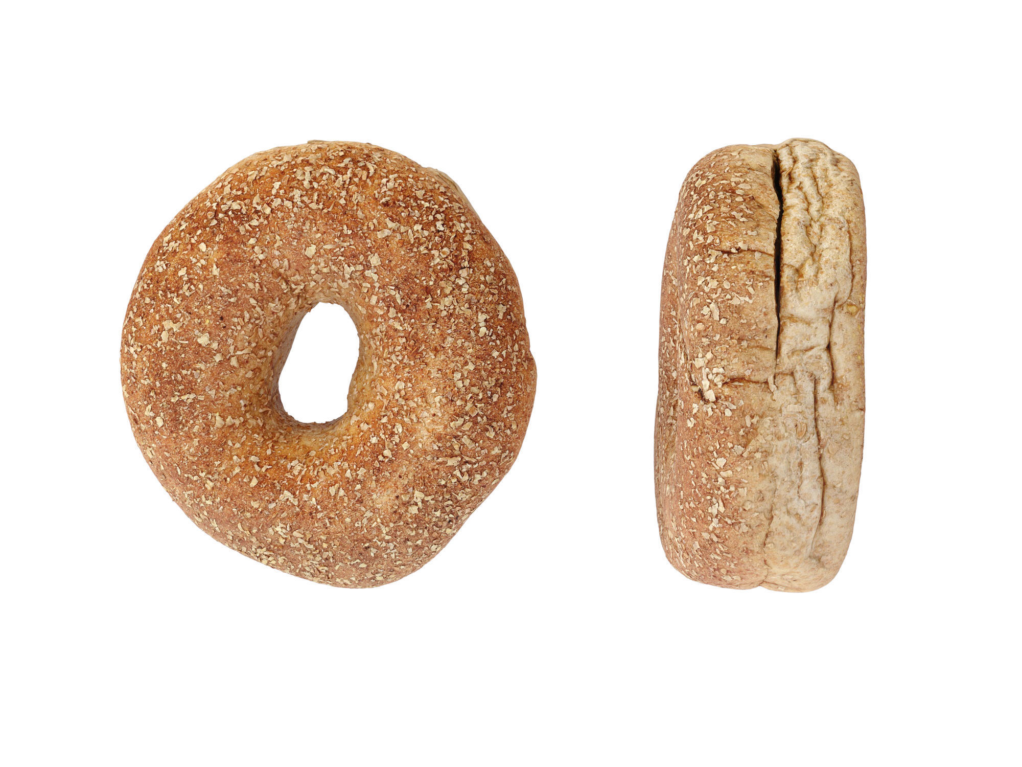 Whole Wheat Bagel Low-poly 3D model_9