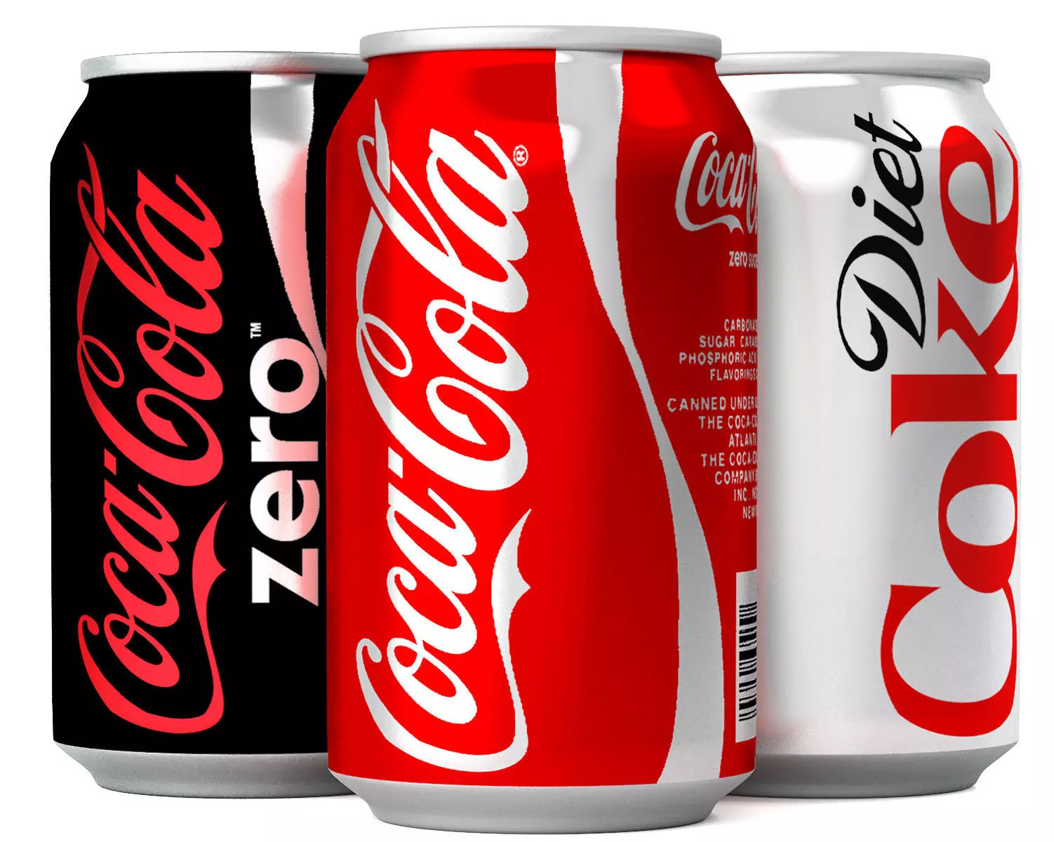 coca cola cans collection 33cl 3D model