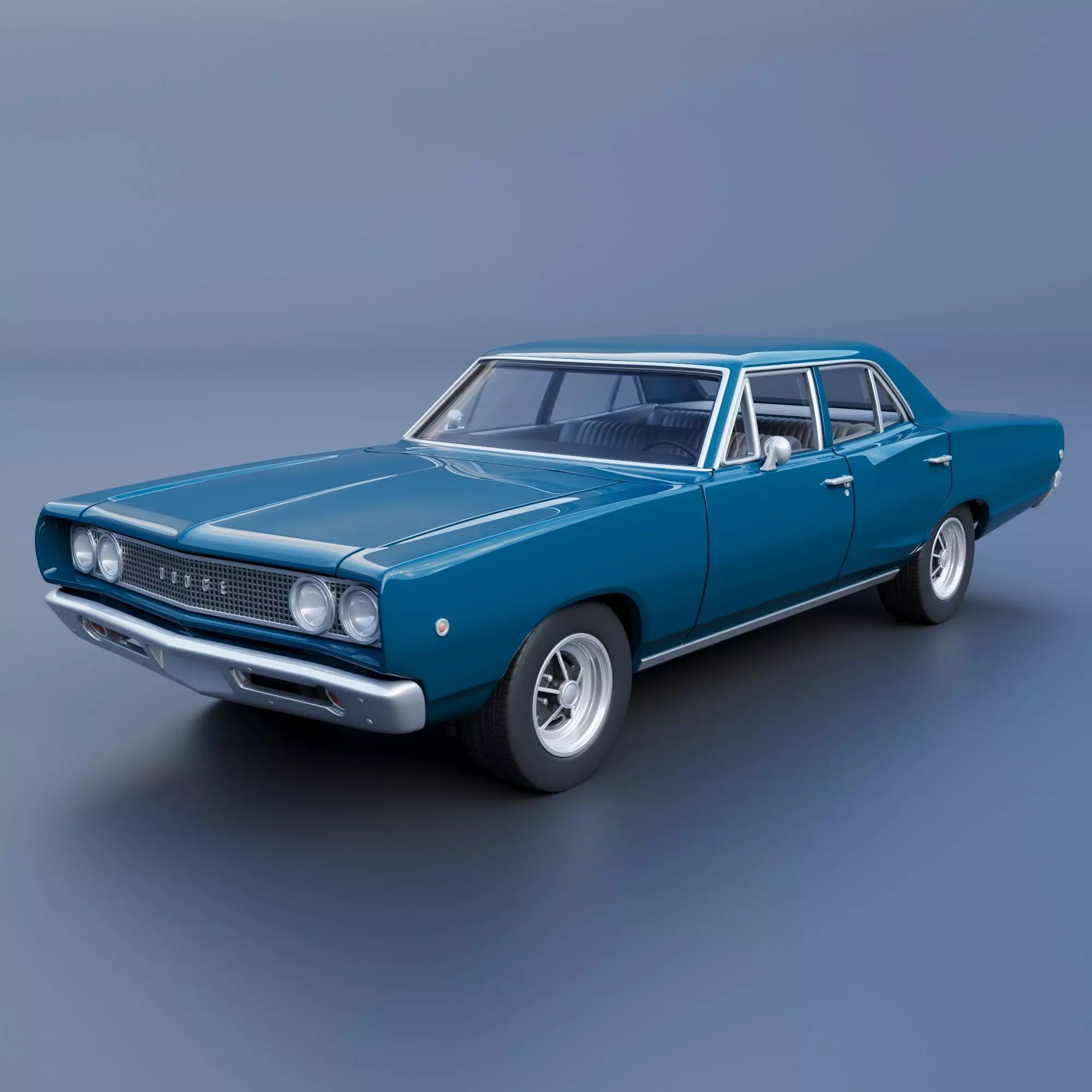 Dodge Coronet 4 Door 1968 3D print model