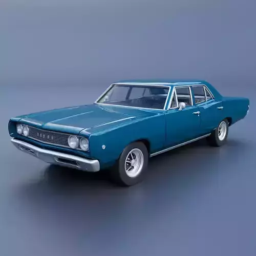 Dodge Coronet 4 Door 1968 3D print model