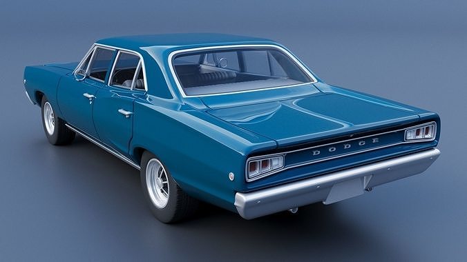 Dodge Coronet 4 Door 1968 3D print model 5