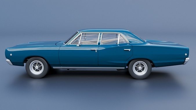 Dodge Coronet 4 Door 1968 3D print model 4