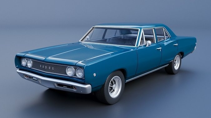 Dodge Coronet 4 Door 1968 3D print model 3