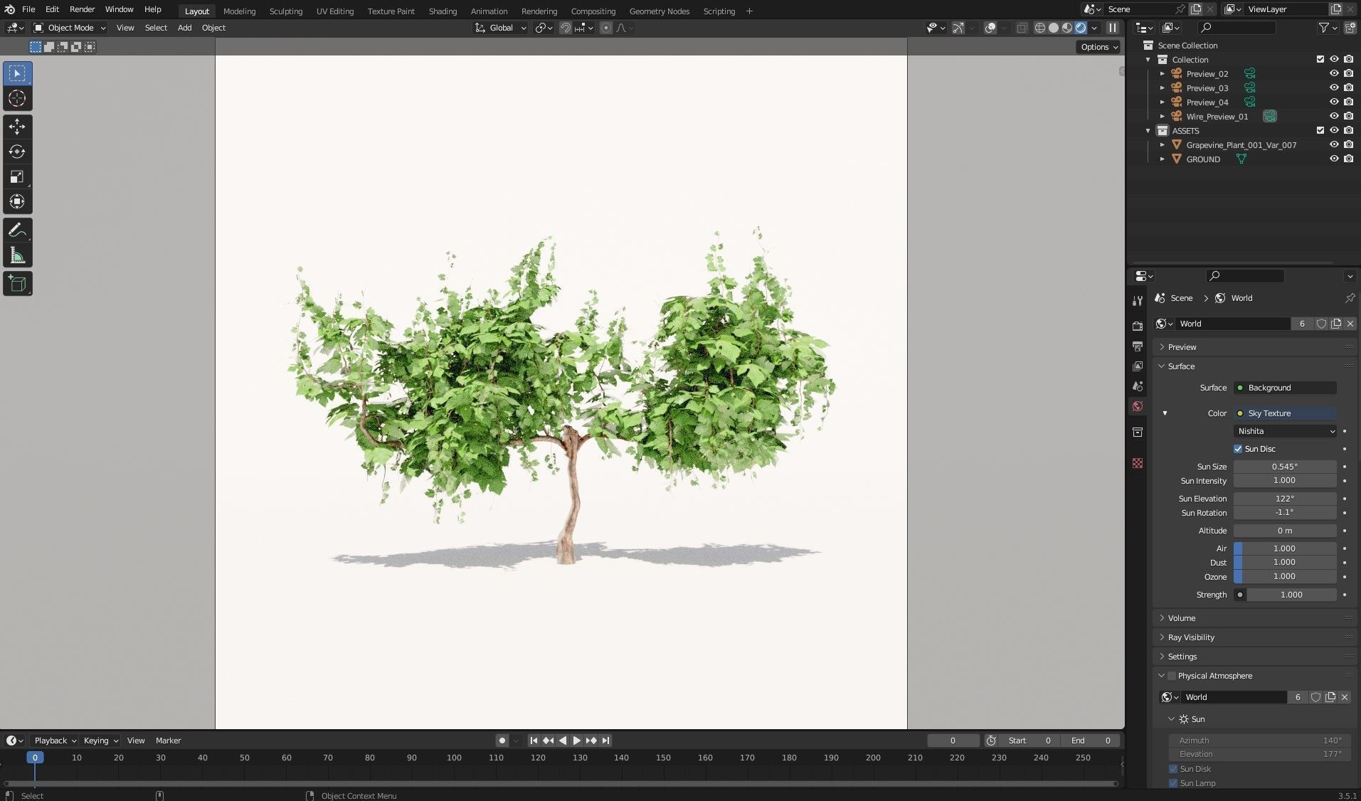 Grapevine Plant 001 Var 007 3D model_9
