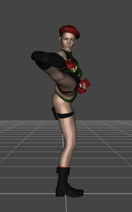 Cammy Street Fighter 3D print model_1