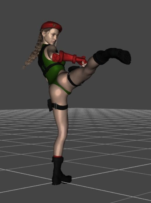 Cammy Street Fighter 3D print model_2