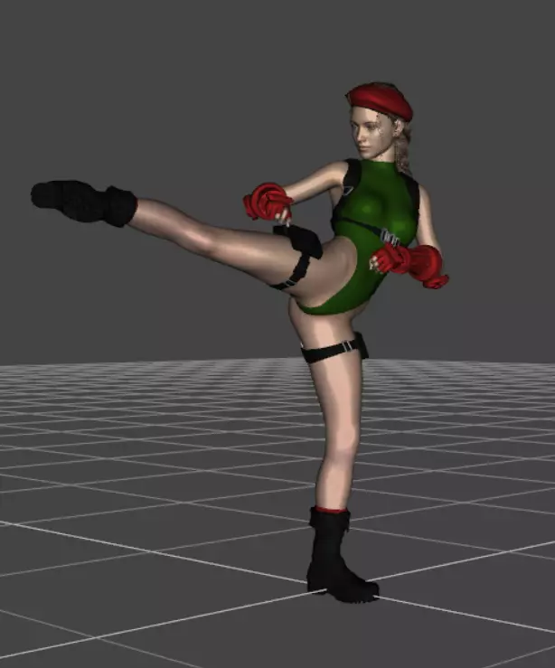 Cammy Street Fighter 3D print model_0