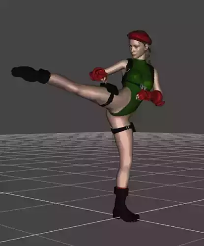 Cammy Street Fighter 3D print model Cammy Street Fighter 3D print model