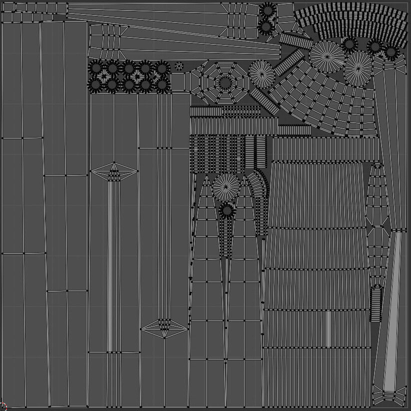 Claymore Sword  Low-poly 3D model_8