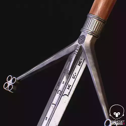 Claymore Sword  Low-poly 3D model