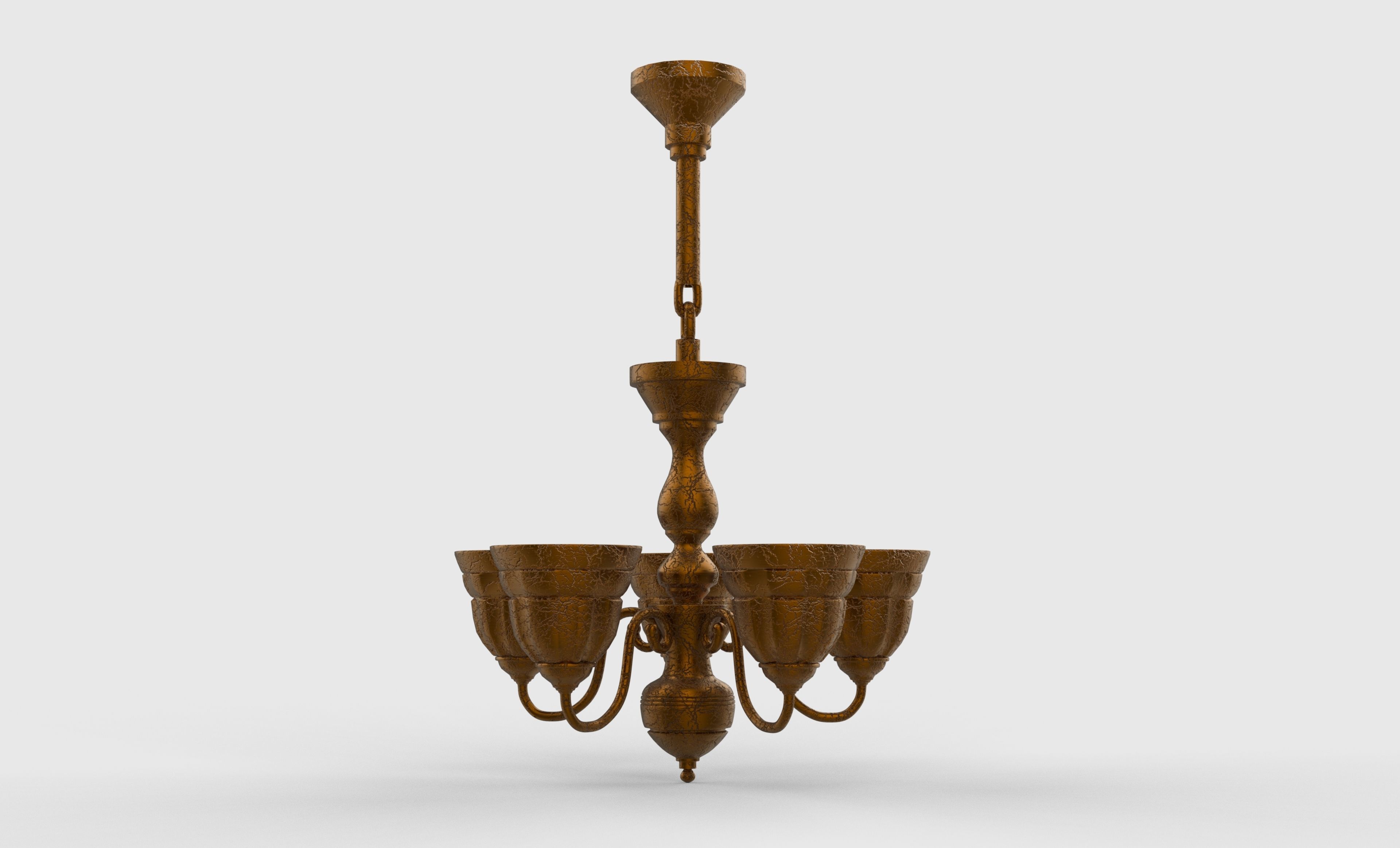 celling light Low-poly 3D model_6