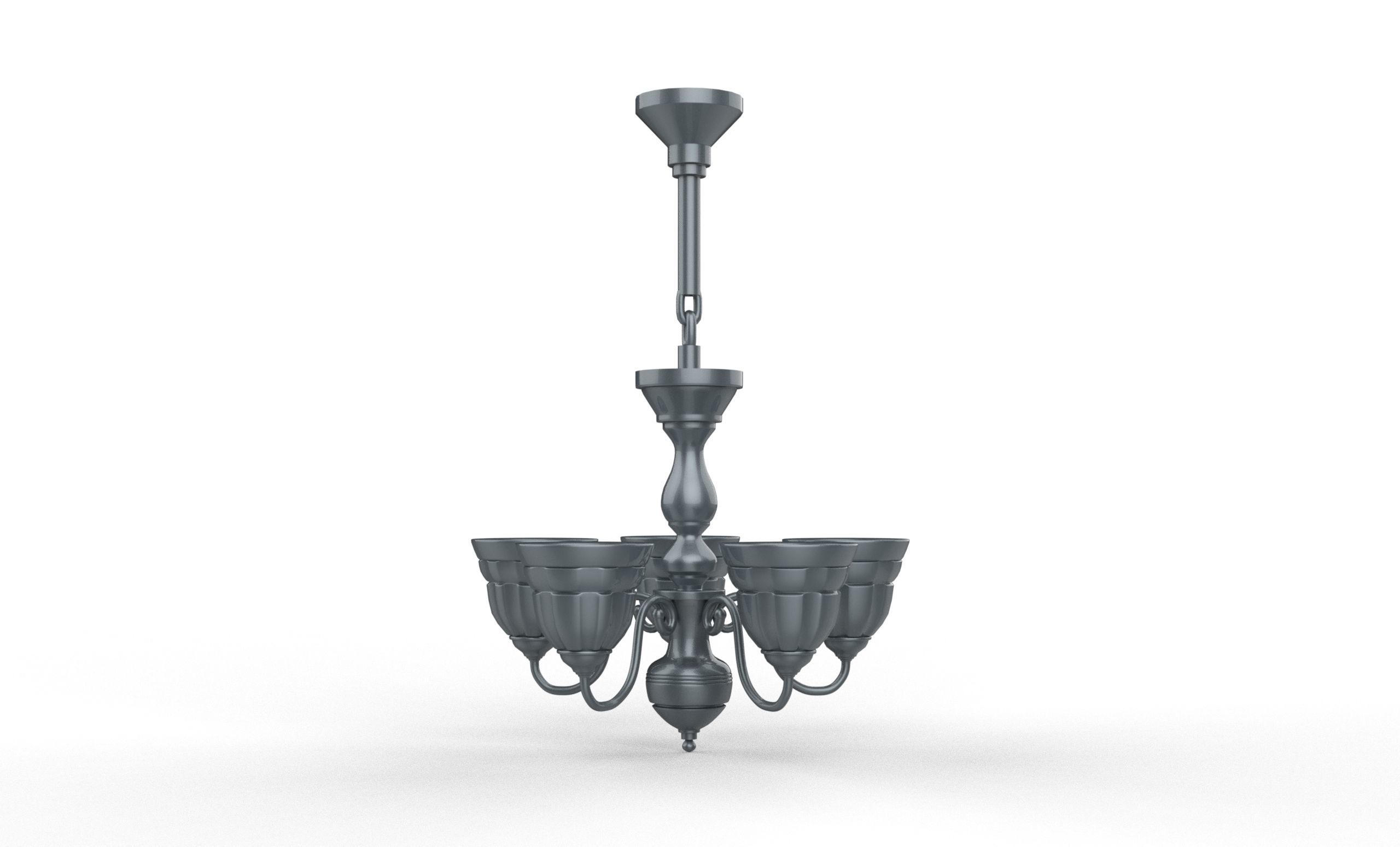 celling light Low-poly 3D model_5