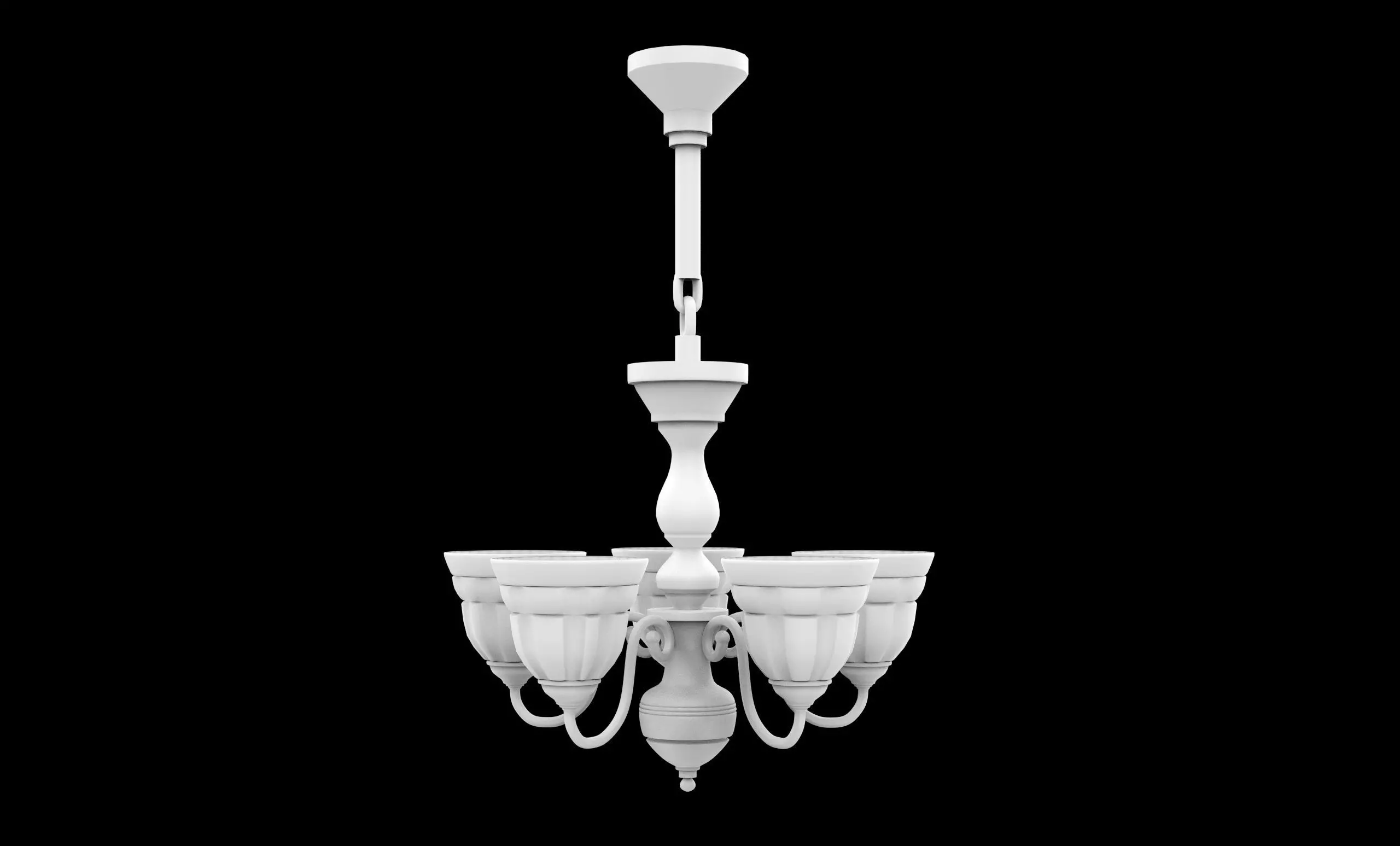 celling light Low-poly 3D model_0