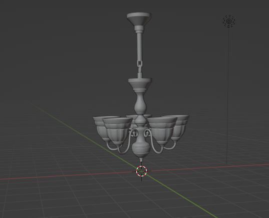 celling light Low-poly 3D model_3