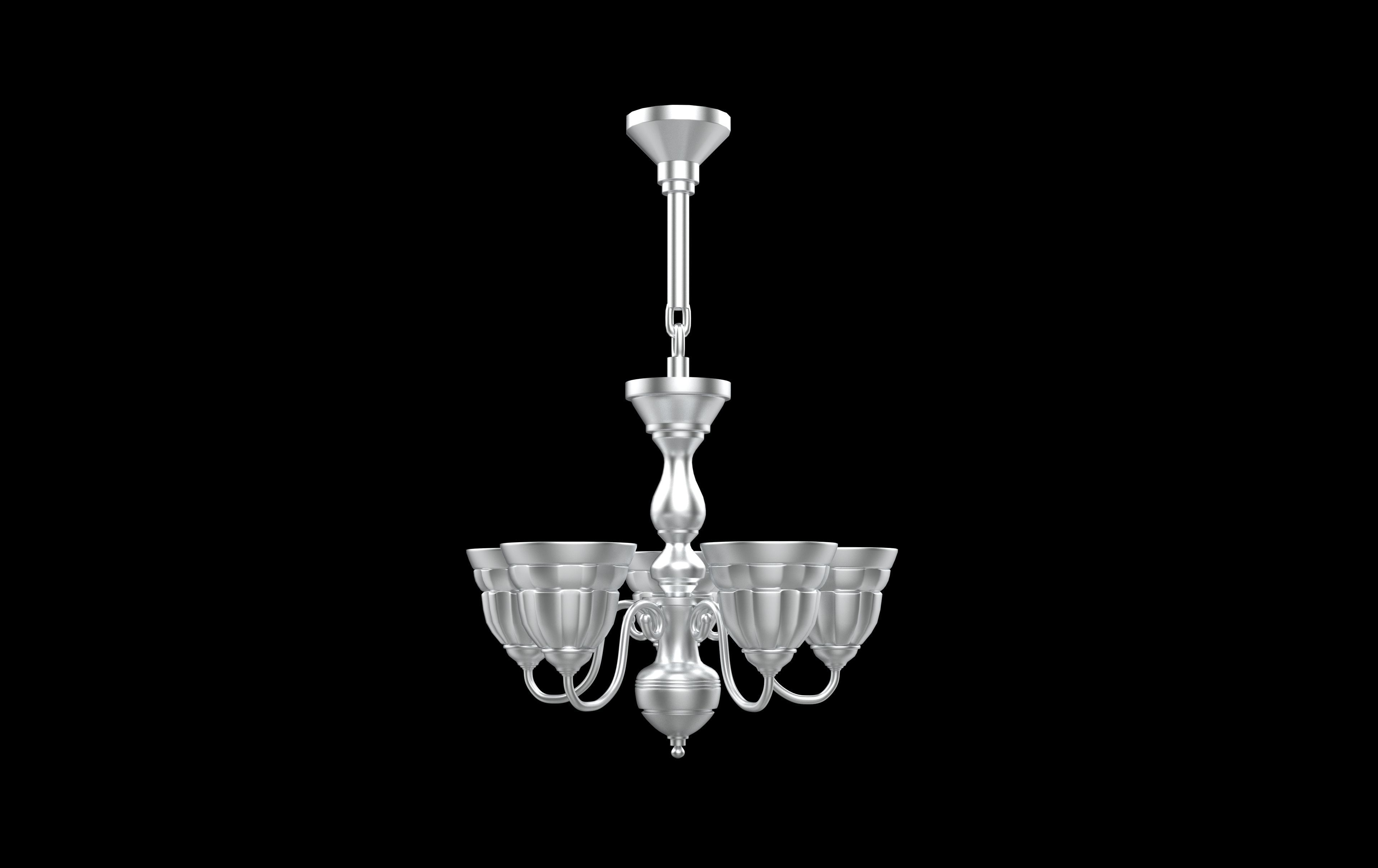 celling light Low-poly 3D model_4