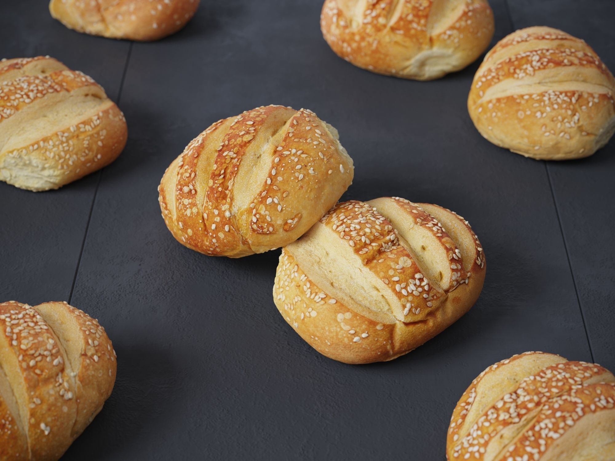 Hamburger Bun  3D model_4