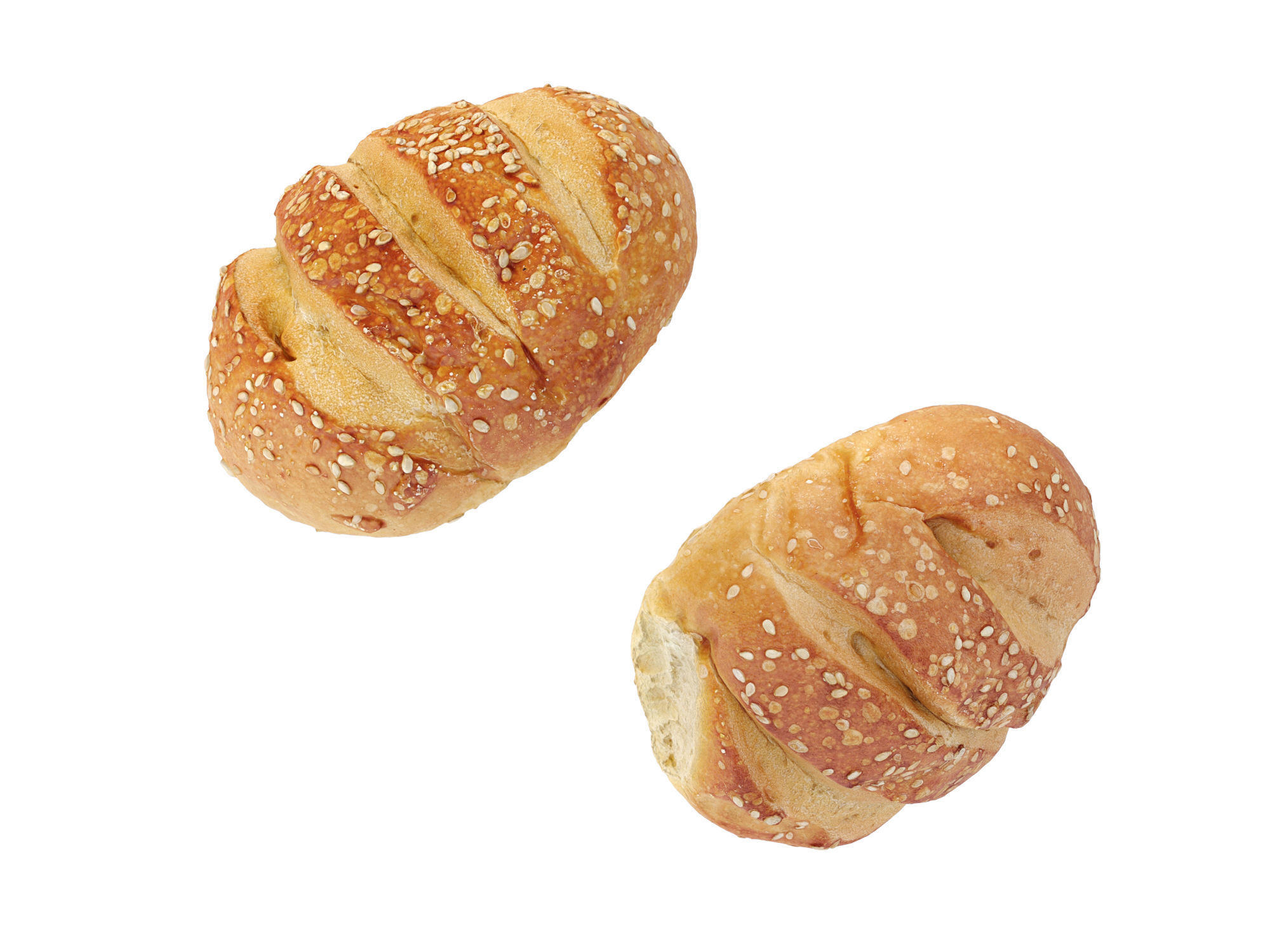 Hamburger Bun  3D model_9