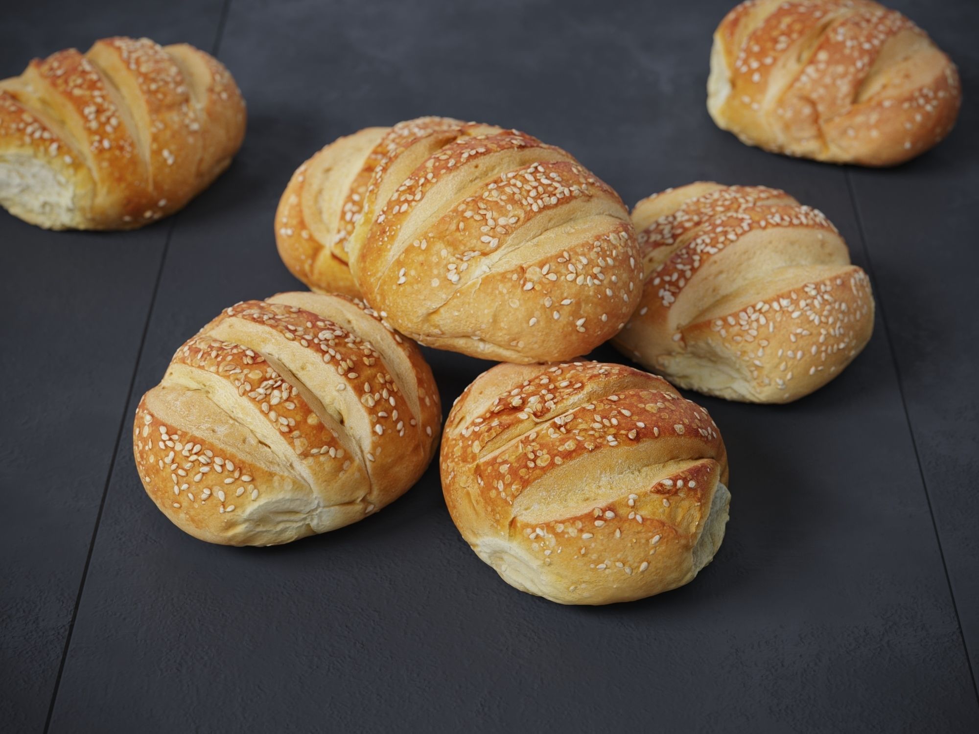 Hamburger Bun  3D model_1