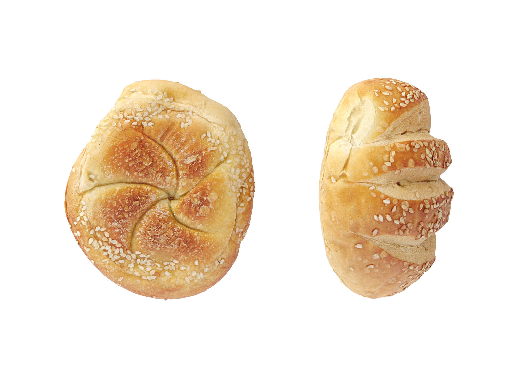 Hamburger Bun  3D model_7