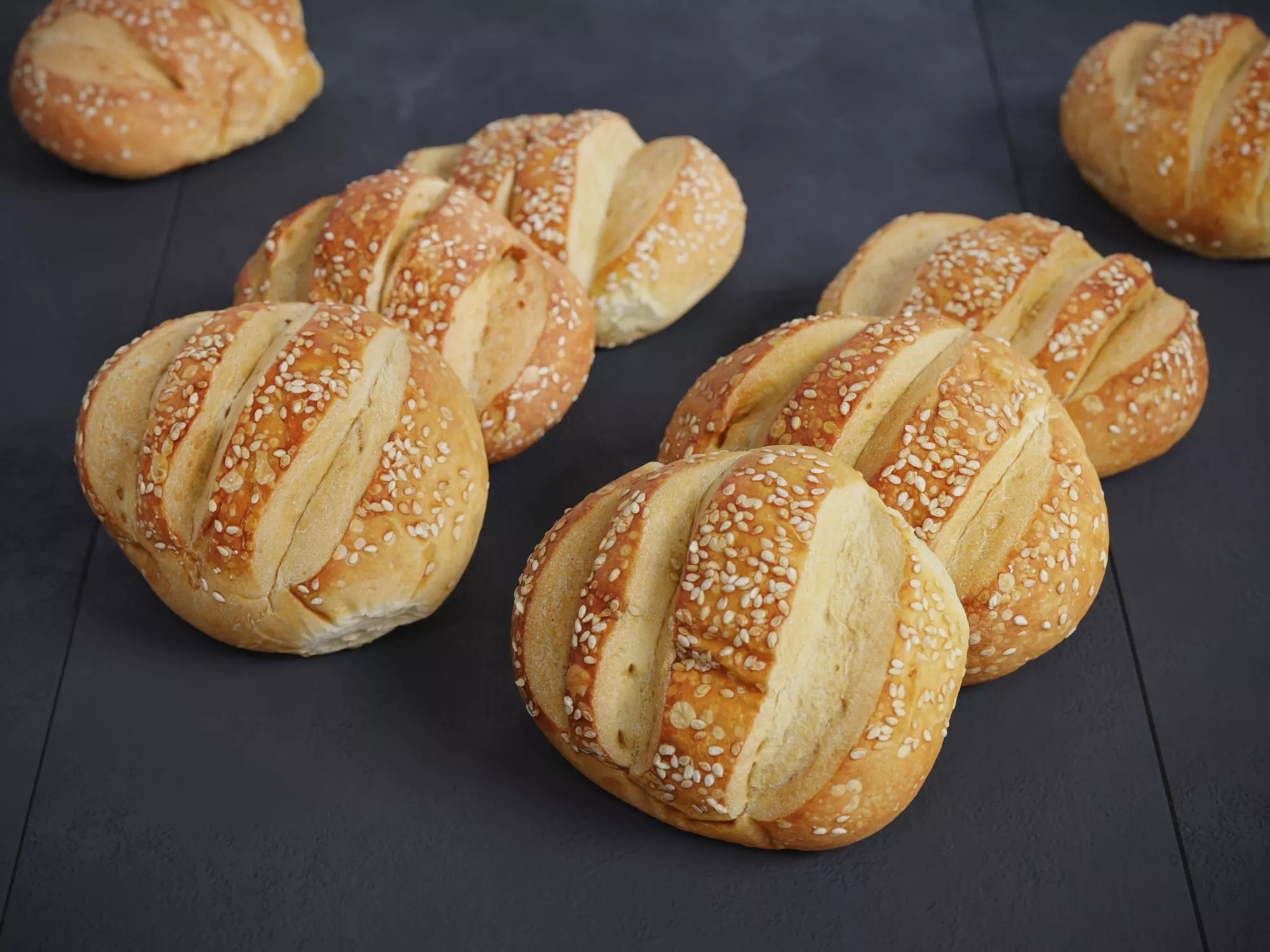 Hamburger Bun  3D model_0