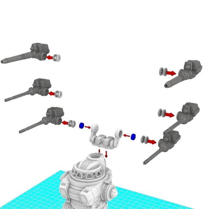 28mm Dwarf Mech - The Burrows Ripper Special 3D print model_14