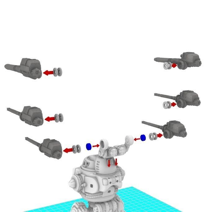 28mm Dwarf Mech - The Burrows Ripper Special 3D print model_17