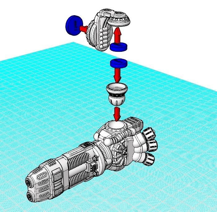 28mm Dwarf Mech - The Burrows Ripper Special 3D print model_1