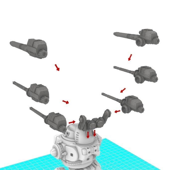 28mm Dwarf Mech - The Burrows Ripper Special 3D print model_10