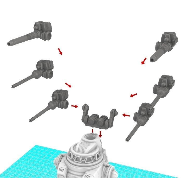 28mm Dwarf Mech - The Burrows Ripper Special 3D print model_11