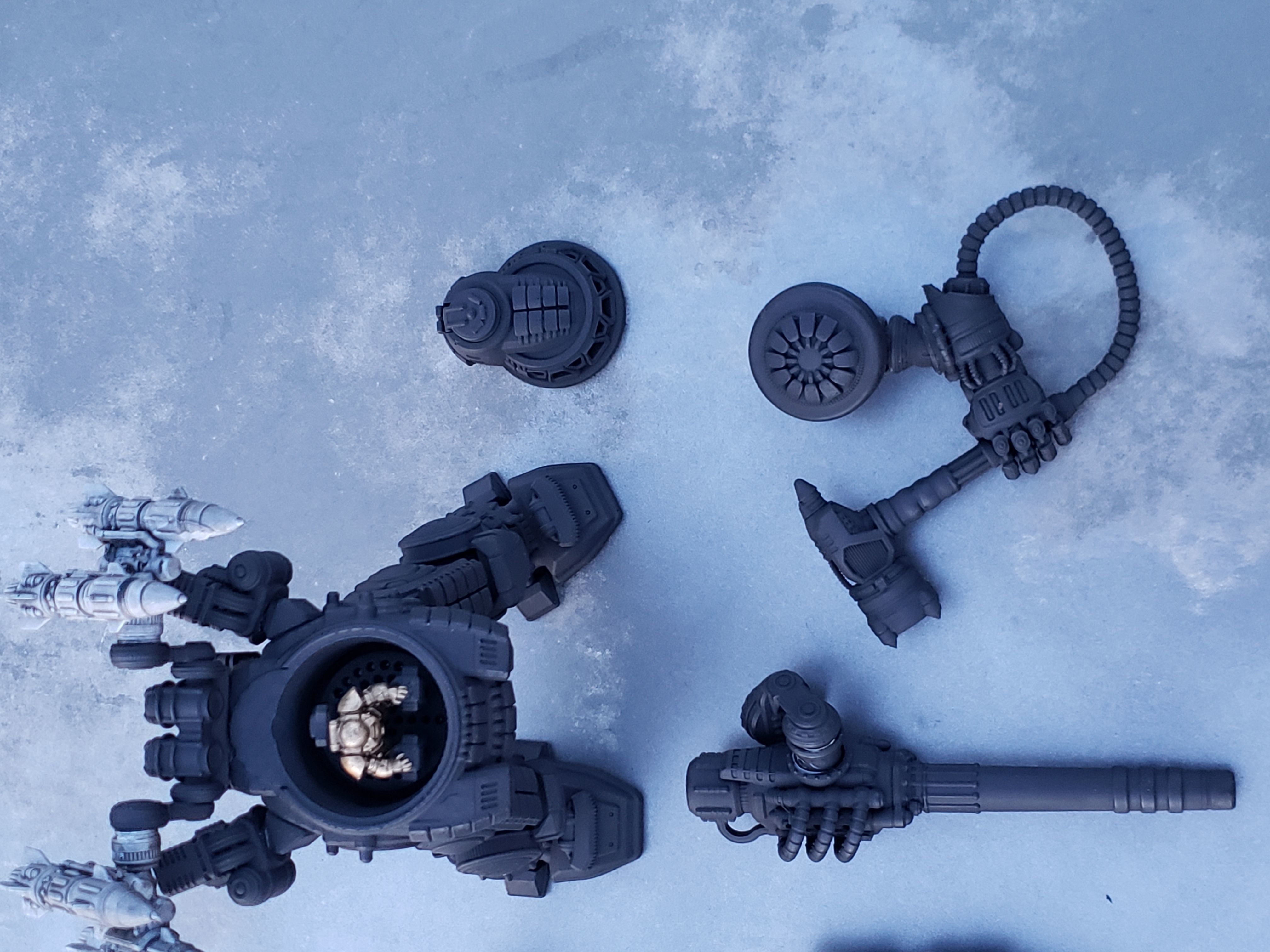 28mm Dwarf Mech - The Burrows Ripper Special 3D print model_26