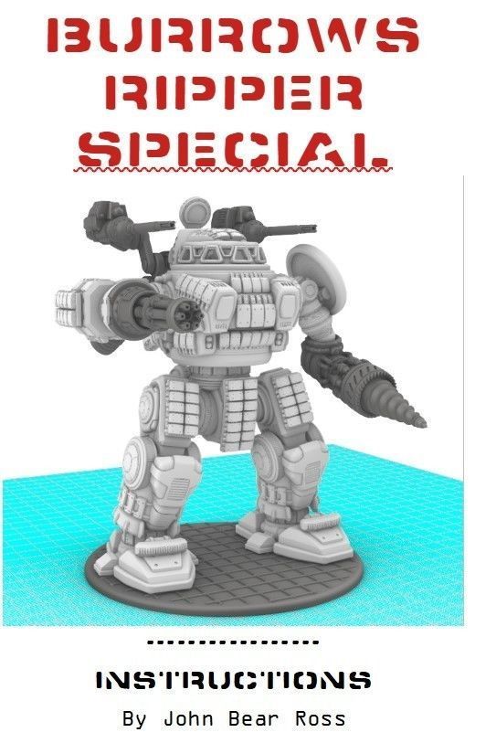 28mm Dwarf Mech - The Burrows Ripper Special 3D print model_3