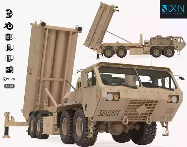US Mobile Anti-Ballistic Missile System THAAD Open Version