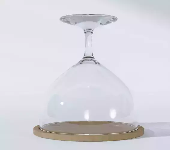 Glass Cake Plate High Quality Low Poly 3D Model