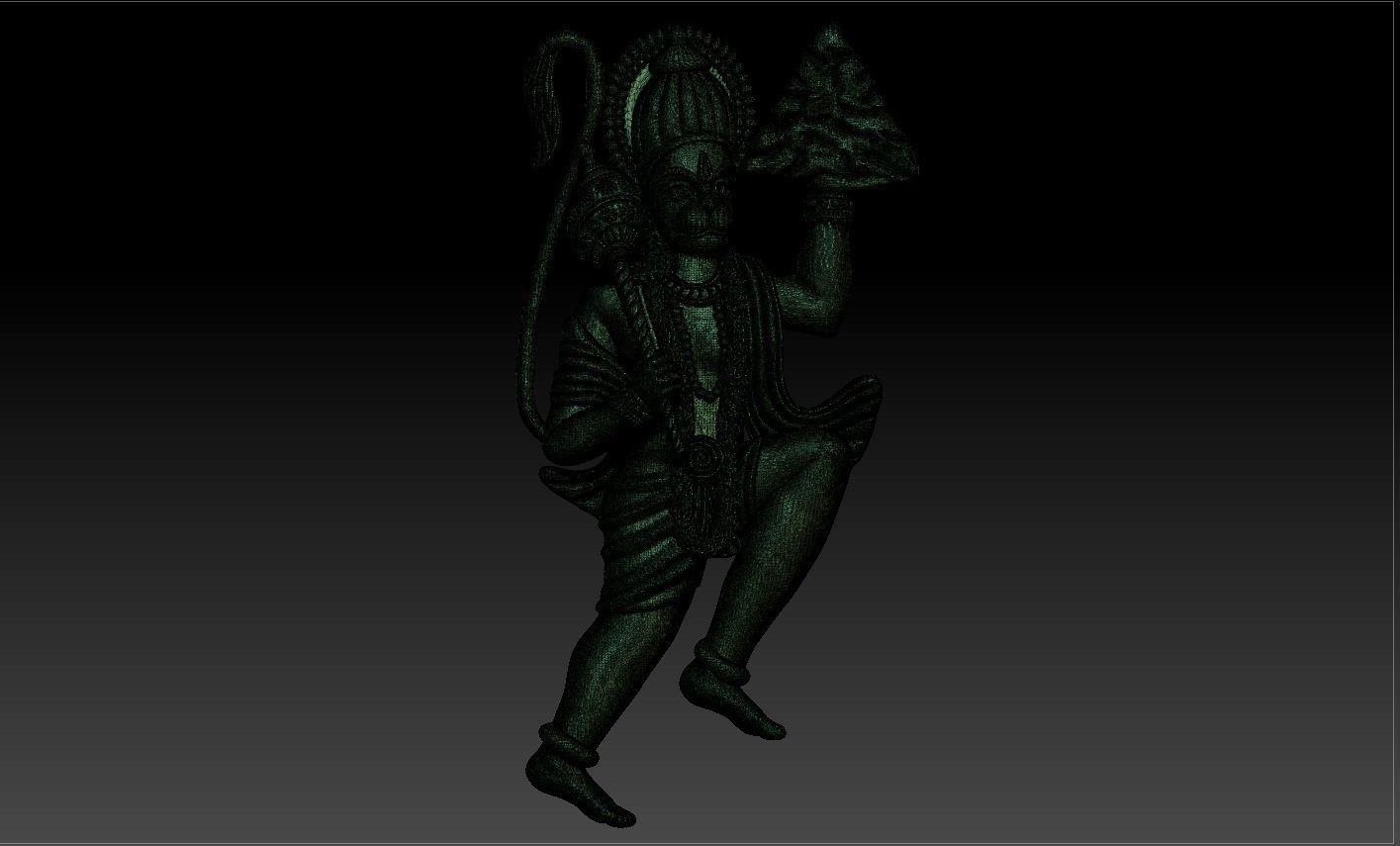 HUNUMAN PENDENT 3D print model_7