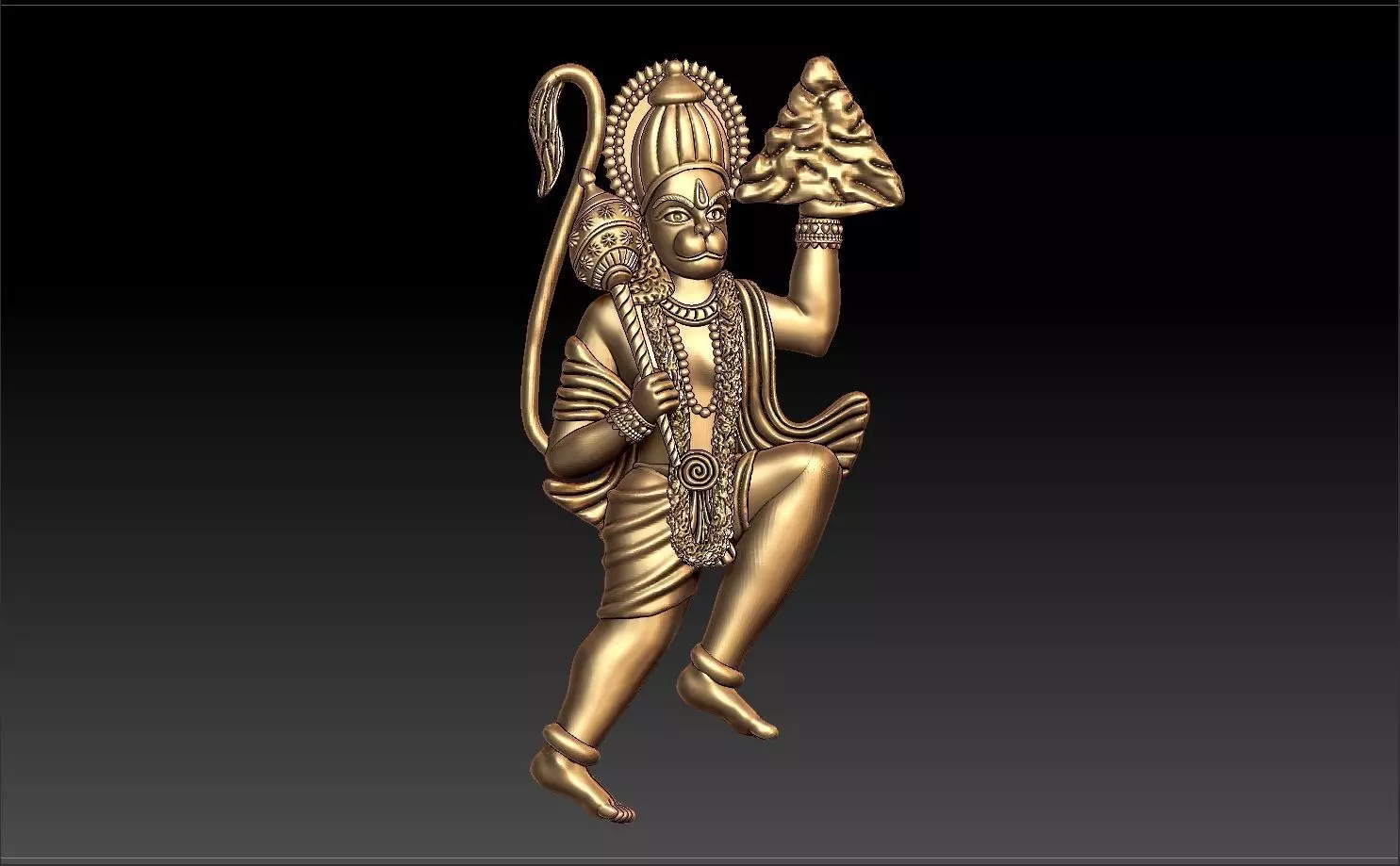 HUNUMAN PENDENT 3D print model_0